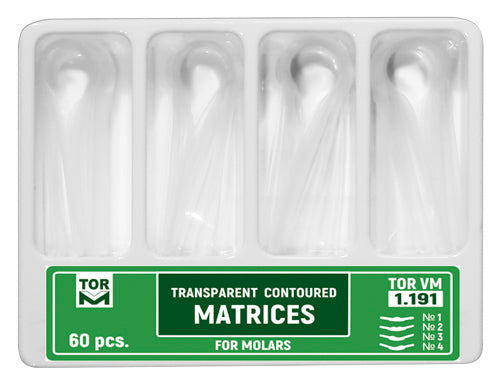 Dental Molar Clear Transparent Matrices Matrix — Taj Dent