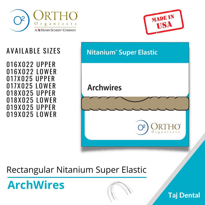 Rectangular Nitanium Super Elastic (Ortho Organizer)