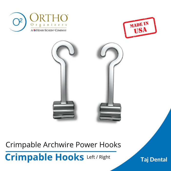 Crimpable Archwire Power Hooks (20 per pack) (Ortho Organizer)